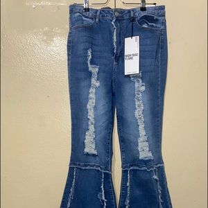 High rise flare jeans